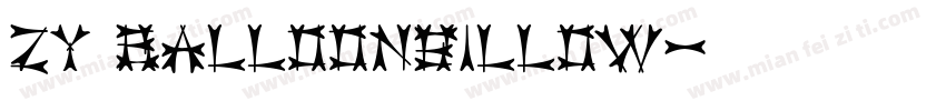ZY Balloonbillow字体转换